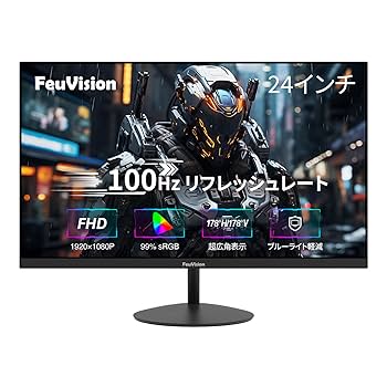 Amazon.co.jp: FeuVision ゲーミングモニター 24インチ フルHD